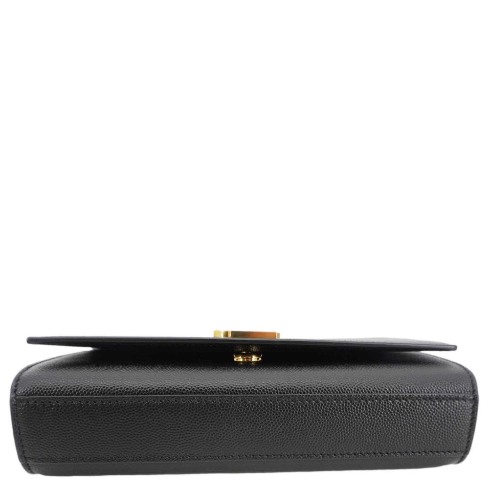 Yves Saint Laurent  Kate Grain De Poudre Leather Chain Crossbody Bag Black - Picture 8 of 16